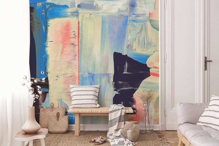 Dark Mixed Acrylic Paint Wall Mural-Wall Mural-Eazywallz