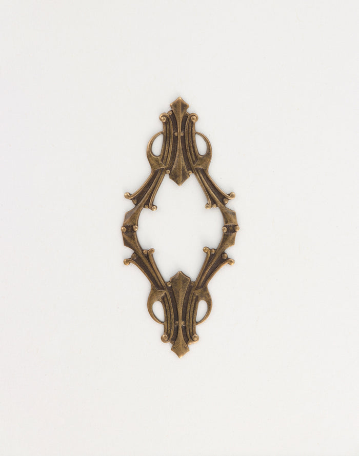 Antique brass escutcheon f260