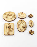 Wooden Cactus and Desert Charms