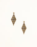 DP201 Diamond-shaped vintage earrings