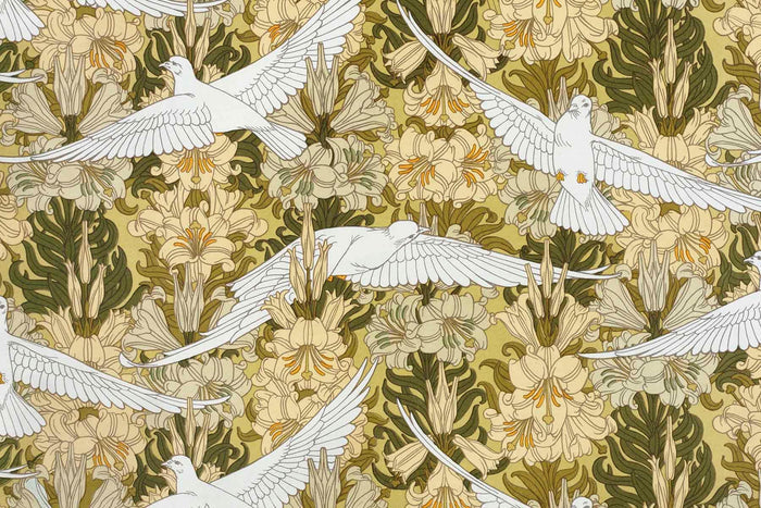 Doves and Lilies Wall Mural-Wall Mural-Eazywallz