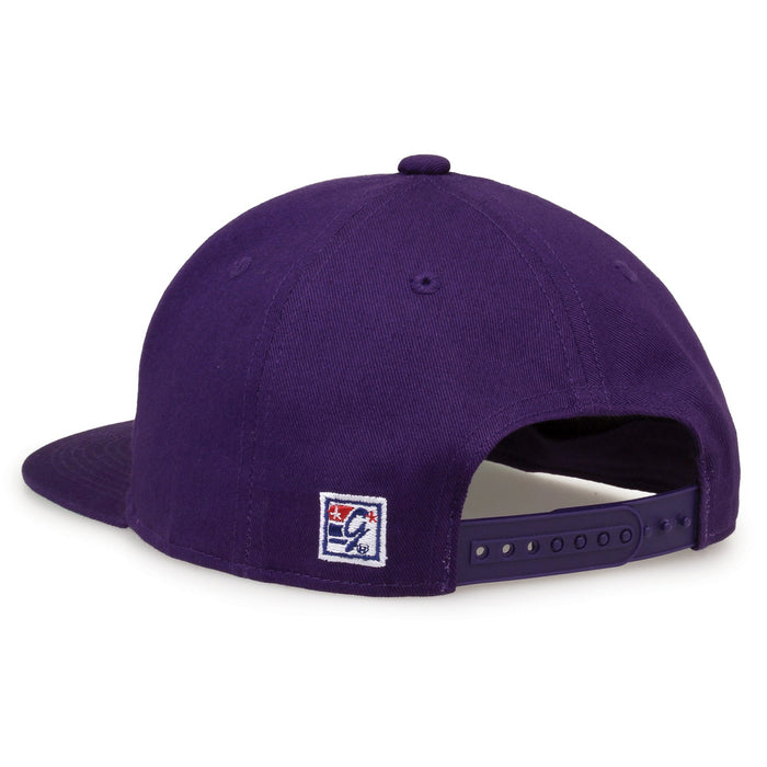 East Carolina Pirates Retro Circle Snapback - Purple, rear view