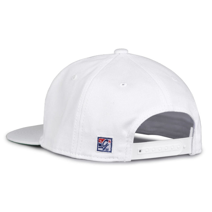 East Carolina Pirates Retro Circle Snapback - White, rear view