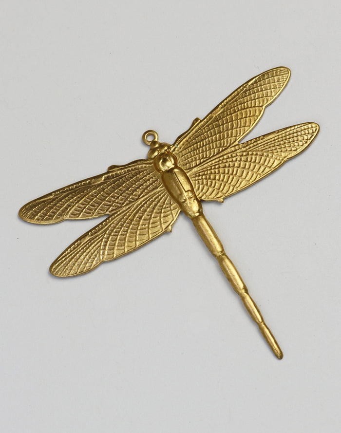 PV553 Brass Dragonfly Pendant