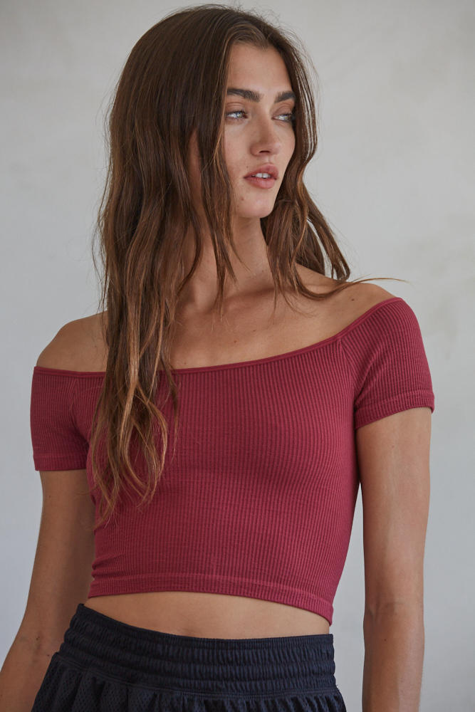 Essential Modal Off Shoulder Top