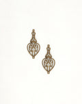 C2H6O-shaped decorative metal filigree pendants