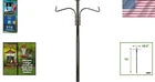 Feeder Pole Plus Hanger for Bird Feeders, bird house and plants Penninton