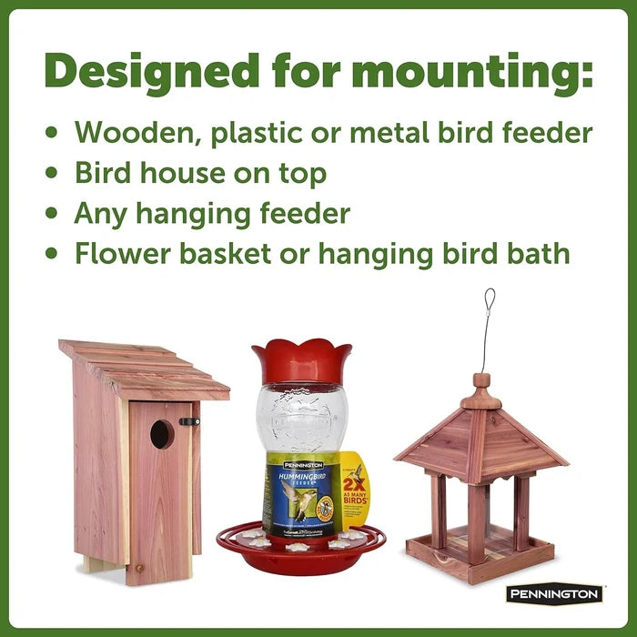 Feeder Pole Plus Hanger for Bird Feeders, bird house and plants Penninton