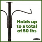 Feeder Pole Plus Hanger for Bird Feeders, bird house and plants Penninton