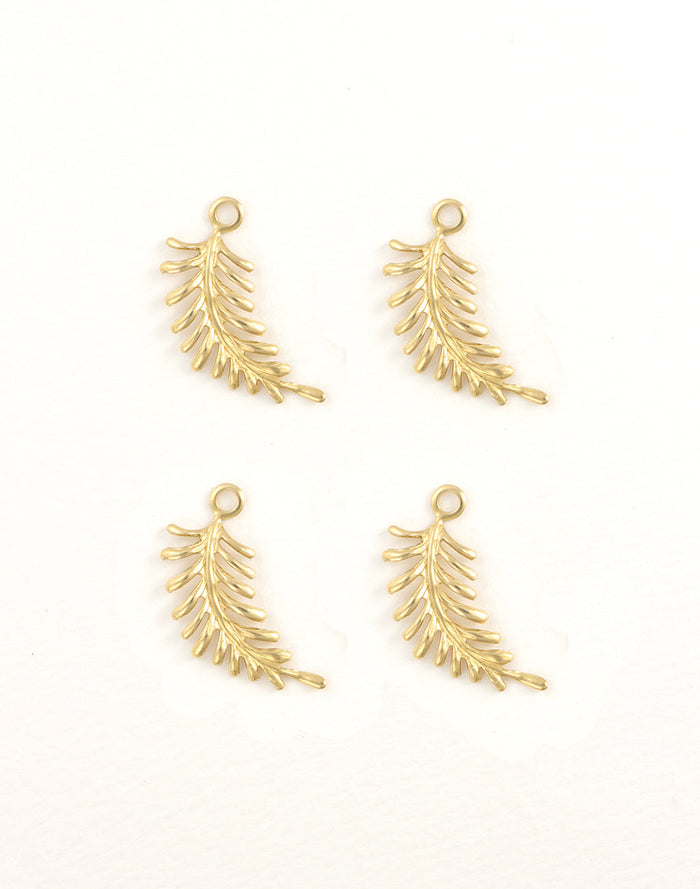 Fern Curving Left, 30x12mm, (4pcs)