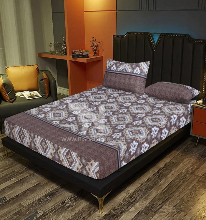 Fitted Double Bed Sheet DS 236 - Nishat Creative Store