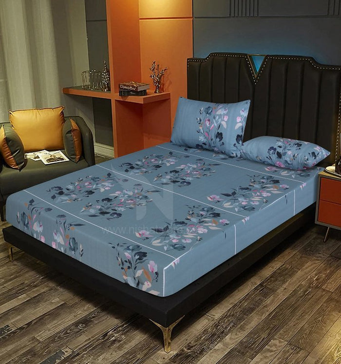 Fitted Double Bed Sheet DS 237 - Nishat Creative Store