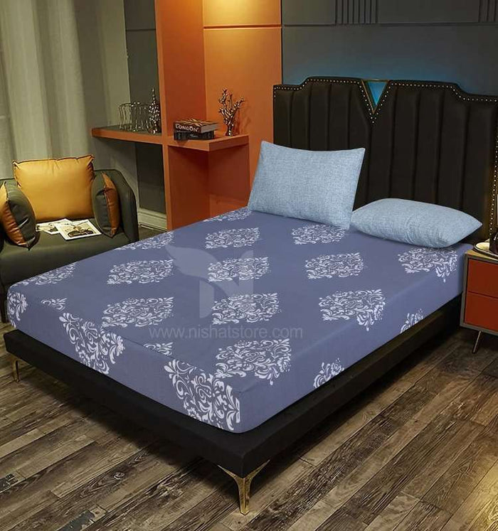 Fitted Double Bed Sheet DS 239 - Nishat Creative Store
