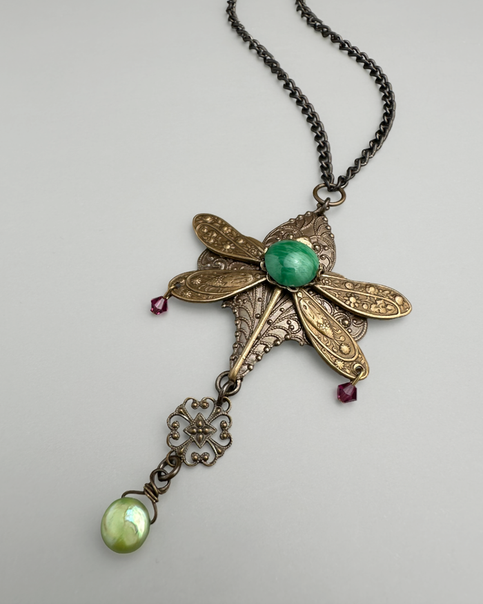 Fleur Pendant, 46x38mm (1pc)