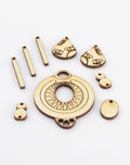CSAHGG-007-A laser-cut wood jewelry components