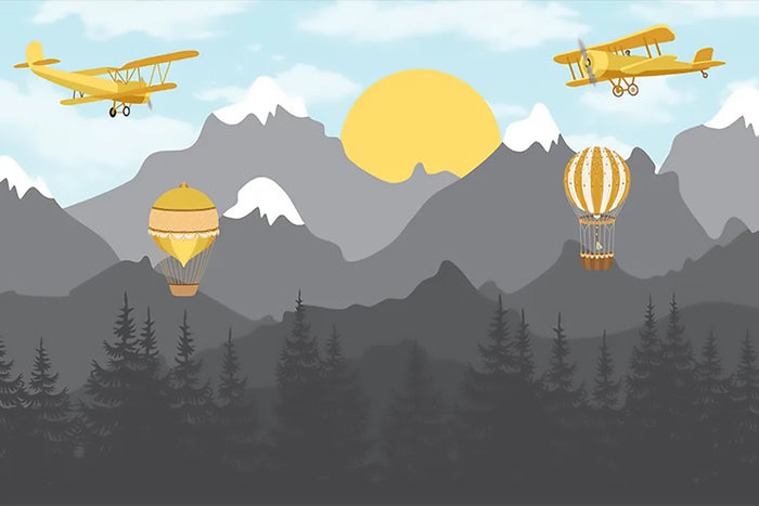 Flying Over Mountains
