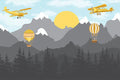 Flying Over Mountains