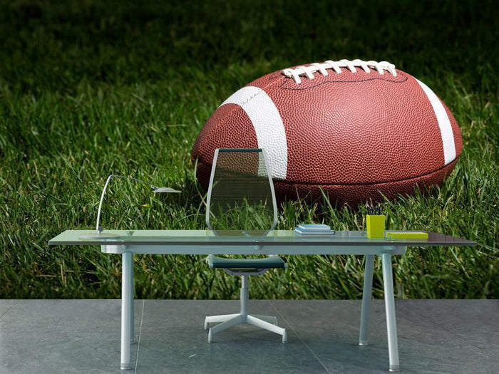 Football on the field Wall Mural-Wall Mural-Eazywallz