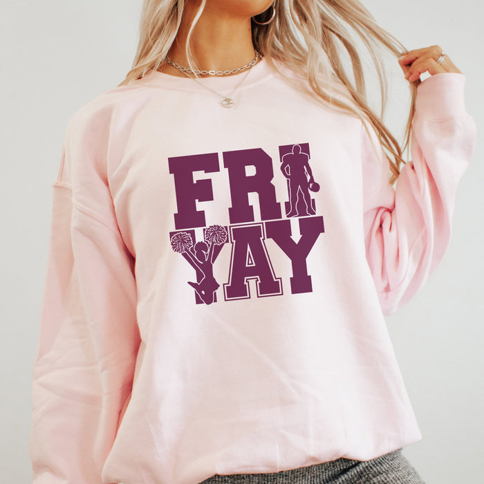 FRIYAY Football Crewneck Sweatshirt - Trendznmore