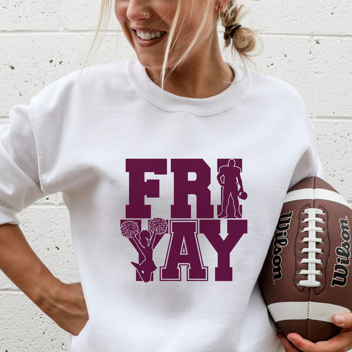 FRIYAY Football Crewneck Sweatshirt - Trendznmore