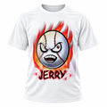 Personalized Baseball T-Shirt, front-view T-shirt mockup featuring custom Air-Volution artwork by Mythic Airbrush