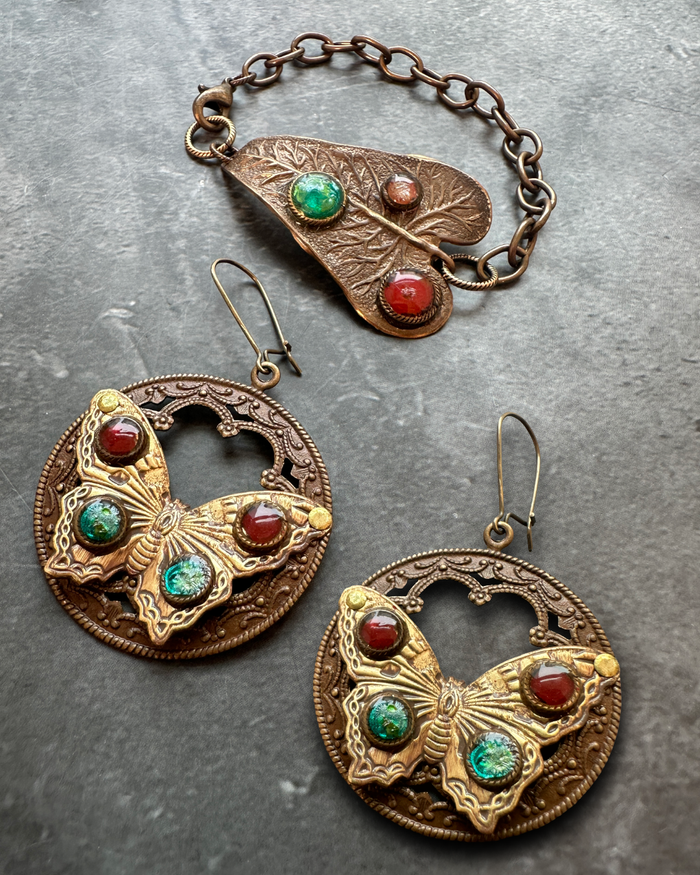 Gemstone Effects Class Kit - Leaf Bracelet