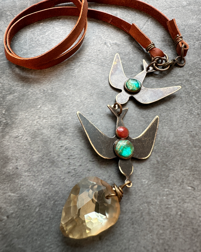 Gemstone Effects Class Kit -Dving Birds Necklace