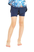 Girl's Athletic Shorts in Solid Navy