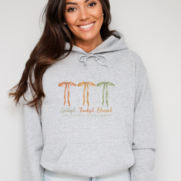 Grateful, Thankful Blessed Women's Graphic Hoodie