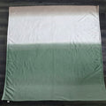Green Horizontal Gradient Field Pattern Fleece Sherpa Blanket