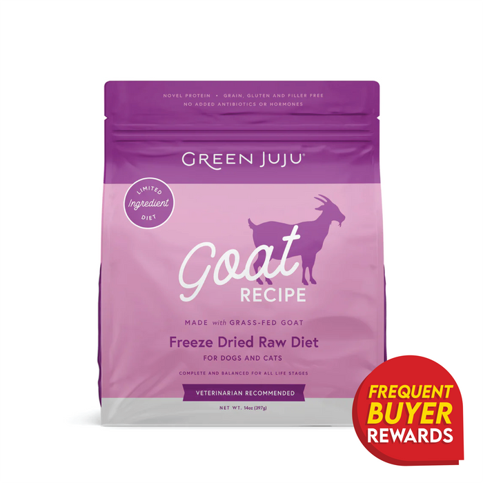 Green Juju Goat Recipe - Freeze Dried Raw Diet