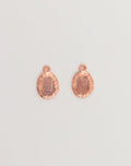 Hammered Oval, 14x12mm, (2pcs)
