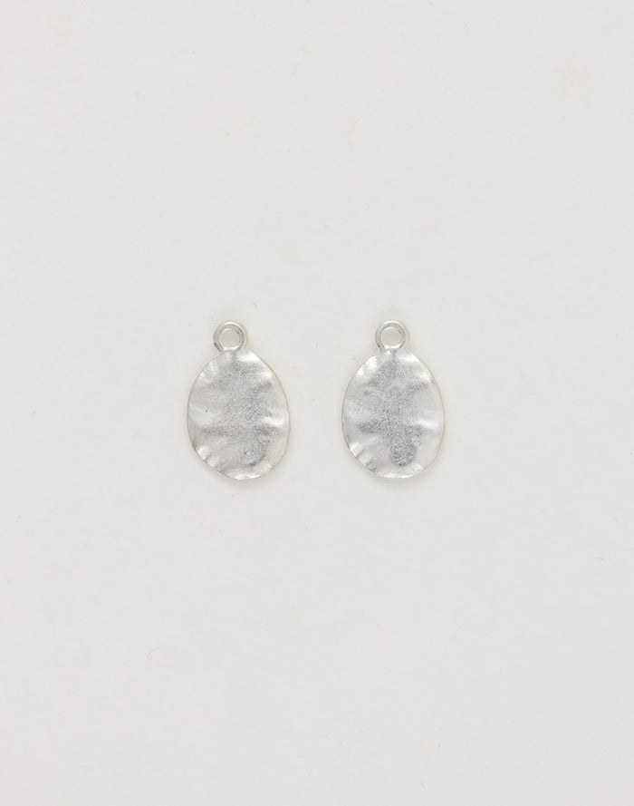 Hammered Oval, 14x12mm, (2pcs)