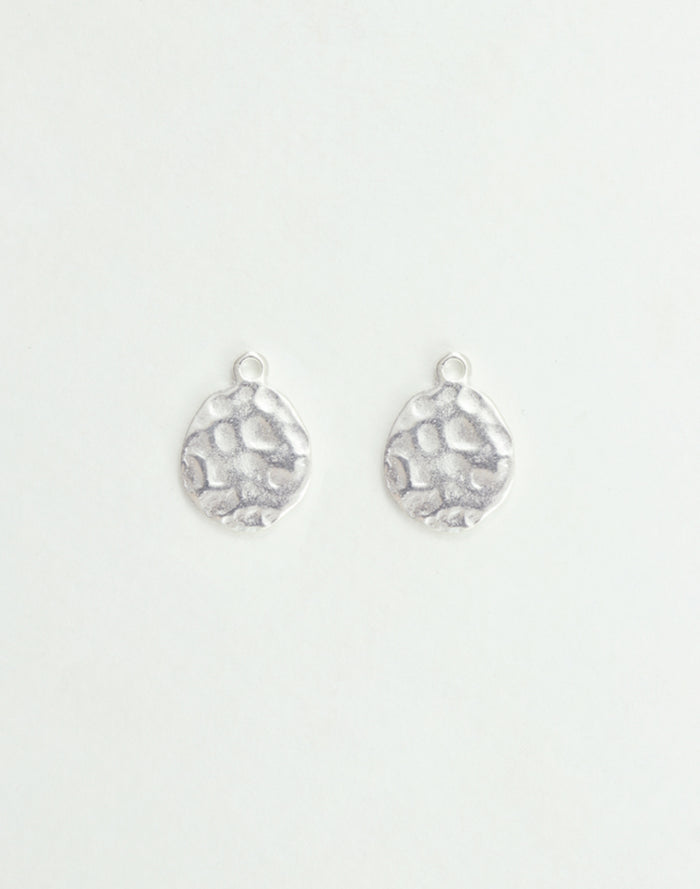 Hammered Oval, 18x13mm, (2pcs)