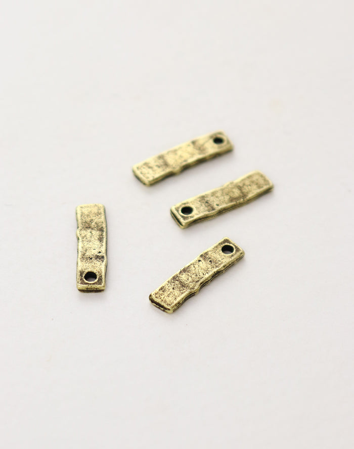 Antique gold bar charms