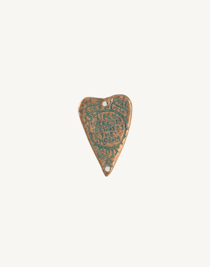Heart Rose, 27.5x18mm, (1pc)