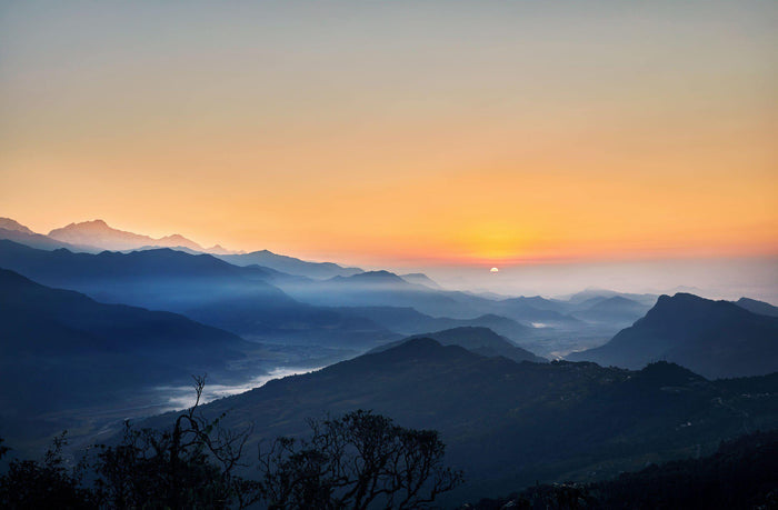 Himalaya Mountains Sunrise Wall Mural-Wall Mural-Eazywallz