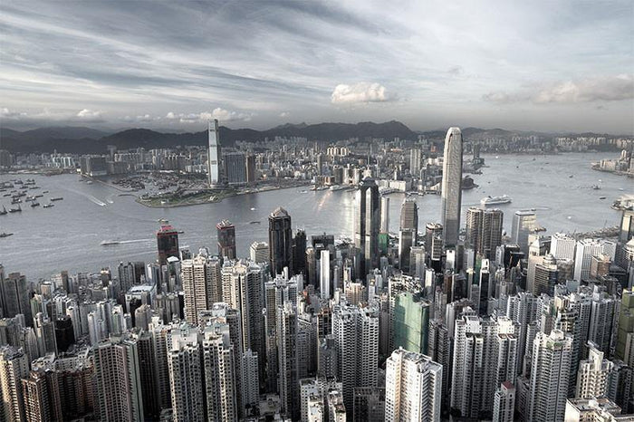 Hong Kong Cityscape Wall Mural-Wall Mural-Eazywallz