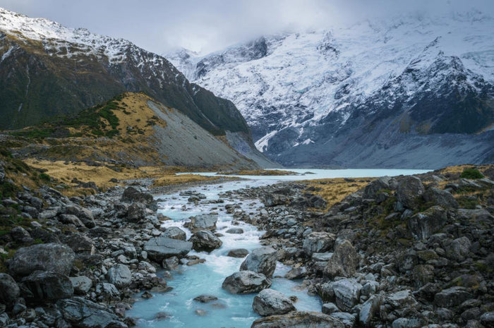 Hooker Lake, New Zealand Wall Mural-Wall Mural-Eazywallz