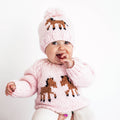 Huggalugs - Pony Sweater Blush for Baby & Toddler