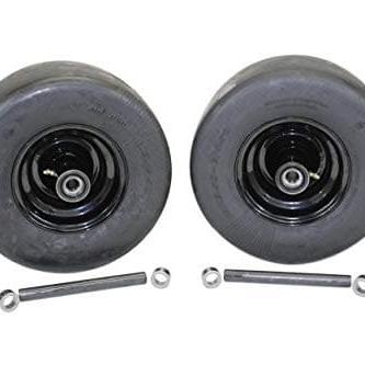 Hustler 13x6.50-6 Greasable Flat-Free Wheel & Tire Set of Two (606744)