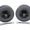 Hustler 13x6.50-6 Greasable Flat-Free Wheel & Tire Set of Two (606744)