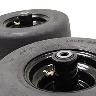 Hustler 13x6.50-6 Greasable Flat-Free Wheel & Tire Set of Two (606744)