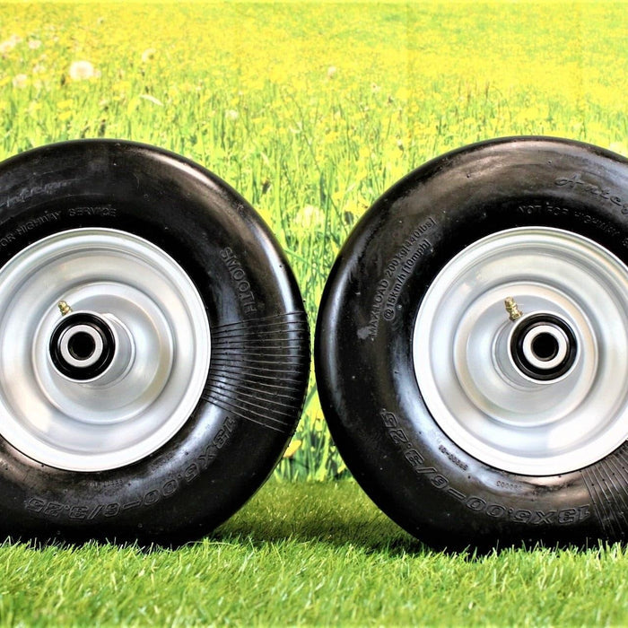 Hustler 605038 Flat-Free 2-Pack Wheel/Tire 13x5.00-6 (Raptor SD & FasTrak)