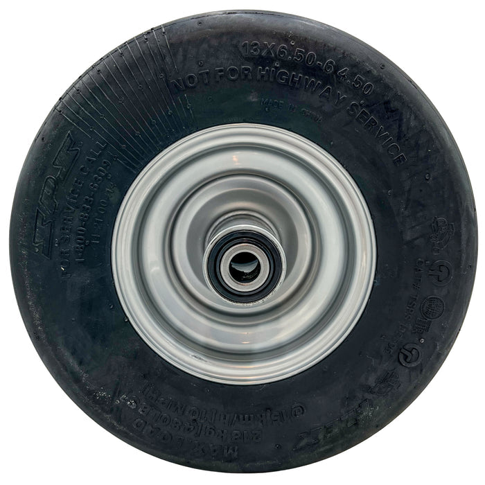 Hustler P/N 607317 TIRE/WHEEL 13X6.50-6 SLV (For X-One & Super Z/HyperDrive)