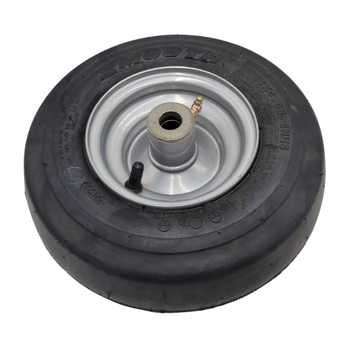 Hustler Raptor Front Wheel & Tire Assembly 11x4.00-5 (Air-Filled)