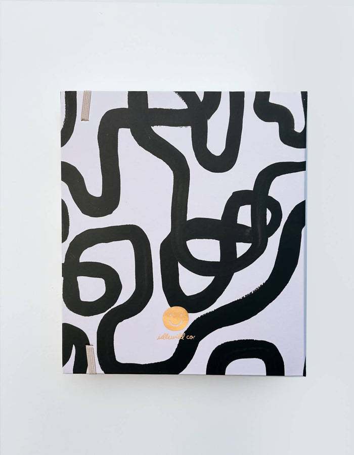 Idlewild Co. - Black & White Squiggle Perpetual Planner, Non Dated