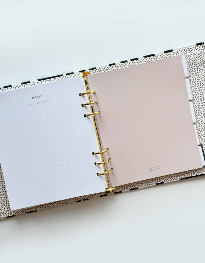 Idlewild Co. - Black & White Squiggle Perpetual Planner, Non Dated