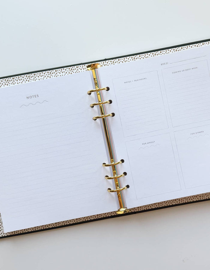 Idlewild Co. - Black & White Squiggle Perpetual Planner, Non Dated