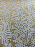 Designer Gold Leaf Off-White Brocade